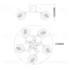 Потолочная люстра Escada Anemone 1121/5PL 1121/5PL - 6