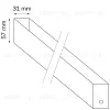 Шинопровод двухконтактный однофазный Lightstar Teta 505016 505016 - 2
