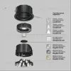 Встраиваемый светильник Maytoni Wise DL057-10W3K-B DL057-10W3K-B - 8