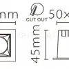 Встраиваемый светодиодный светильник Fiberli XL003-1T(W) 12130304 12130304 - 6