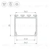 Алюминиевый профиль Arlight PLS-LOCK-H25-3000 ANOD Black 044847 044847 - 3