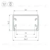 Алюминиевый профиль Arlight PLS-LOCK-H16-SMT-3000 ANOD 044805 044805 - 3