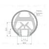 Алюминиевый профиль Arlight KLUS-POR-F-1000 ANOD 019181(1) 019181(1) - 5