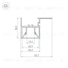 Алюминиевый профиль Arlight FOLED-CEIL-SIDE-3000 044856 044856 - 3