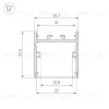 Алюминиевый профиль Arlight SL-LINE-3638-LW-3000 ANOD BLACK 043974 043974 - 3