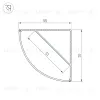 Алюминиевый профиль Arlight KANT-H55-2000 ANOD 044578 044578 - 3