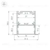 Алюминиевый профиль Arlight SL-LINIA52-3L-F-2000 ANOD BLACK 044685 044685 - 8