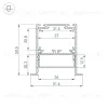 Алюминиевый профиль Arlight SL-LINIA52-3L-F-2000 ANOD BLACK 044685 044685 - 5