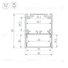 Алюминиевый профиль Arlight SL-LINE-4050-3L-2000 ANOD 044666 044666 - 6
