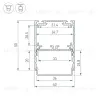 Алюминиевый профиль Arlight SL-LINE-4050-3L-2000 ANOD BLACK 044670 044670 - 5