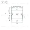 Алюминиевый профиль Arlight SL-LINE-4050-3L-2000 ANOD BLACK 044670 044670 - 7