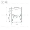 Алюминиевый профиль Arlight LINE-5075-HONEYCOMB-2000 BLACK 044874 044874 - 5