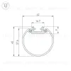 Алюминиевый профиль Arlight ROUND-D40-2000 ANOD 044517 044517 - 3
