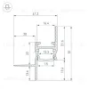 Алюминиевый профиль Arlight СEIL-S14-SHADOW-T-3000 BLACK 045555 045555 - 3