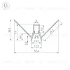 Алюминиевый профиль Arlight DECORE-S6-EXT-V-COMFORT-2000 ANOD внешний 043163 043163 - 3