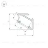 Алюминиевый профиль Arlight ALM-V60-2020 ANOD 026693(1) 026693(1) - 3
