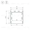 Алюминиевый профиль Arlight LINE-S-3535-2500 ANOD 041825 041825 - 3