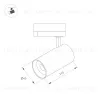Трековый однофазный светильник Arlight LGD-SPOT-2TR-R45-7W Warm3000 (GD, 24 deg, 230V) 042541 042541 - 4