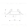 Чаша потолочная встраиваемая Arlight SPX-CANOPY-R60-C6.5 (BK) 046019 046019 - 2