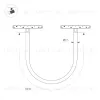 Трековый магнитный светильник Arlight MAG-ORIENT-TUBE-ELASTIC-R25-L5000-70W Warm3000 (BK, 360 deg, 48V, DALI) 044341 044341 - 3