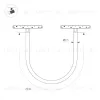 Трековый магнитный светильник Arlight MAG-ORIENT-TUBE-ELASTIC-R25-L2500-35W Warm3000 (BK, 360 deg, 48V, DALI) 044332 044332 - 2