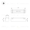 Трековый магнитный светильник Arlight MAG-VIBE-LASER-L101-6W Day4000-MIX (BK, 24 deg, 48V, TUYA Zigbee) 044188 044188 - 3