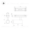 Трековый магнитный светильник Arlight MAG-VIBE-SPOT-R35-8W Warm3000 (WH, 24 deg, 48V) 044463 044463 - 3