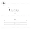 Шинопровод Arlight MAG-VIBE-TRACK-257-3000 (BK) 044180 044180 - 2