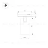 Трековый магнитный светильник Arlight MAG-MICROCOSM-SPOT-R45-9W Warm3000 (BK, 36 deg, 24V) 043254 043254 - 3