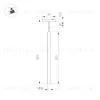 Трековый магнитный светильник Arlight MAG-MICROCOSM-SPOT-HANG-R18-L500-3W Warm3000 (BK, 24 deg, 24V) 043269 043269 - 3