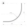 Шинопровод Arlight MAG-MICROCOSM-TRACK-1115-ARC-R600 (BK) (Arlight, IP20) 043247 043247 - 2