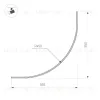 Шинопровод Arlight MAG-MICROCOSM-TRACK-1115-ARC-R900 (BK) (Arlight, IP20) 043248 043248 - 2