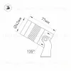Прожектор Arlight ALT-RAY-R42-5W Warm3000 (RAL 6010, 25 deg, 230V) 042661 042661 - 6