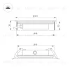 Грунтовый светильник Arlight ART-GROUND-SLIM-R110-6W Warm3000 (SL, 35 deg, 24V) 038163 038163 - 2