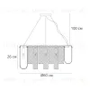 Подвесная люстра Arte Lamp Denebola A4074LM-10CC A4074LM-10CC - 5