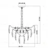 Подвесная люстра Arte Lamp Lilly A4070LM-9GO A4070LM-9GO - 6