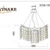 Подвесная люстра Divinare Salice 3134/01 SP-8 3134/01 SP-8 - 2