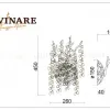 Настенный светильник Divinare Salice 3134/01 AP-2 3134/01 AP-2 - 2