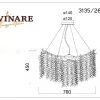 Подвесная люстра Divinare Salice 3135/26 SP-10 3135/26 SP-10 - 2