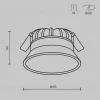 Встраиваемый светильник Maytoni Technical Downlight Okno DL055-18W3-4-6K-W DL055-18W3-4-6K-W - 9