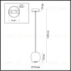 Подвесной светильник Odeon Light Cocoon 5060/1BA 5060/1BA - 3
