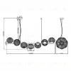 Подвесная люстра Maytoni Reels MOD268PL-07G MOD268PL-07G - 7
