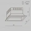 Встраиваемый светильник Maytoni Okno DL056-24W3-4-6K-B DL056-24W3-4-6K-B - 8