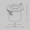 Потолочная чаша встраиваемая с коннектором питания Maytoni Pendant system Parity TRA130RSC-2B TRA130RSC-2B - 4