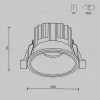 Встраиваемый светильник Maytoni Round DL058-7W3K-W DL058-7W3K-W - 3