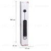 Подвесной светильник Reluce 16001-0.9-001LD 300mm GU10 BK 16001-0.9-001LD 300mm GU10 BK - 4