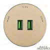 Трековая розетка Arte Milano Am-track-sockets 380011TS/USBx2 Gold 380011TS/USBx2 Gold - 3