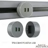 Трековая розетка Arte Milano Am-track-sockets 380011TS/USBx2 Grey 380011TS/USBx2 Grey - 5