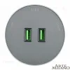 Трековая розетка Arte Milano Am-track-sockets 380011TS/USBx2 Grey 380011TS/USBx2 Grey - 3