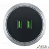 Трековая розетка Arte Milano Am-track-sockets 380066TS LED/USBx2 Grey 380066TS LED/USBx2 Grey - 3